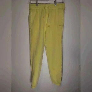 TNA Aritzia Sweatfleece Cozy Fleece  Boyfriend Fit Joggers Yellow Women's XS